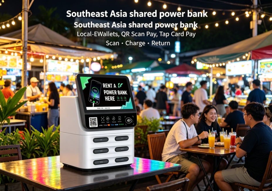 泰国支付体系对接，泰国共享充电宝落地，夜市、商店、KTV场景布局盈利海外